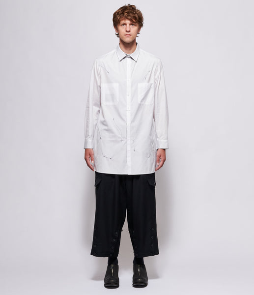 Yohji Yamamoto Pour Homme J-BLK Wht Spare Collar B