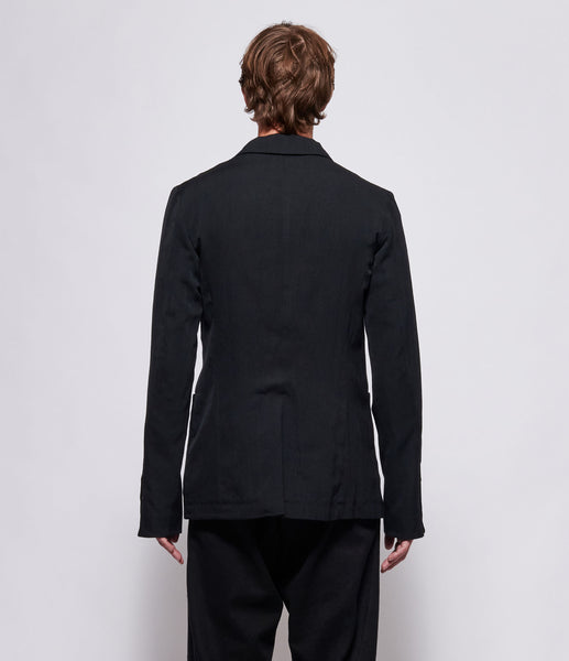 kudos 19SS BACK SLIT OPEN COAT ブラック Comme des Garçons black coat with open back and forwards