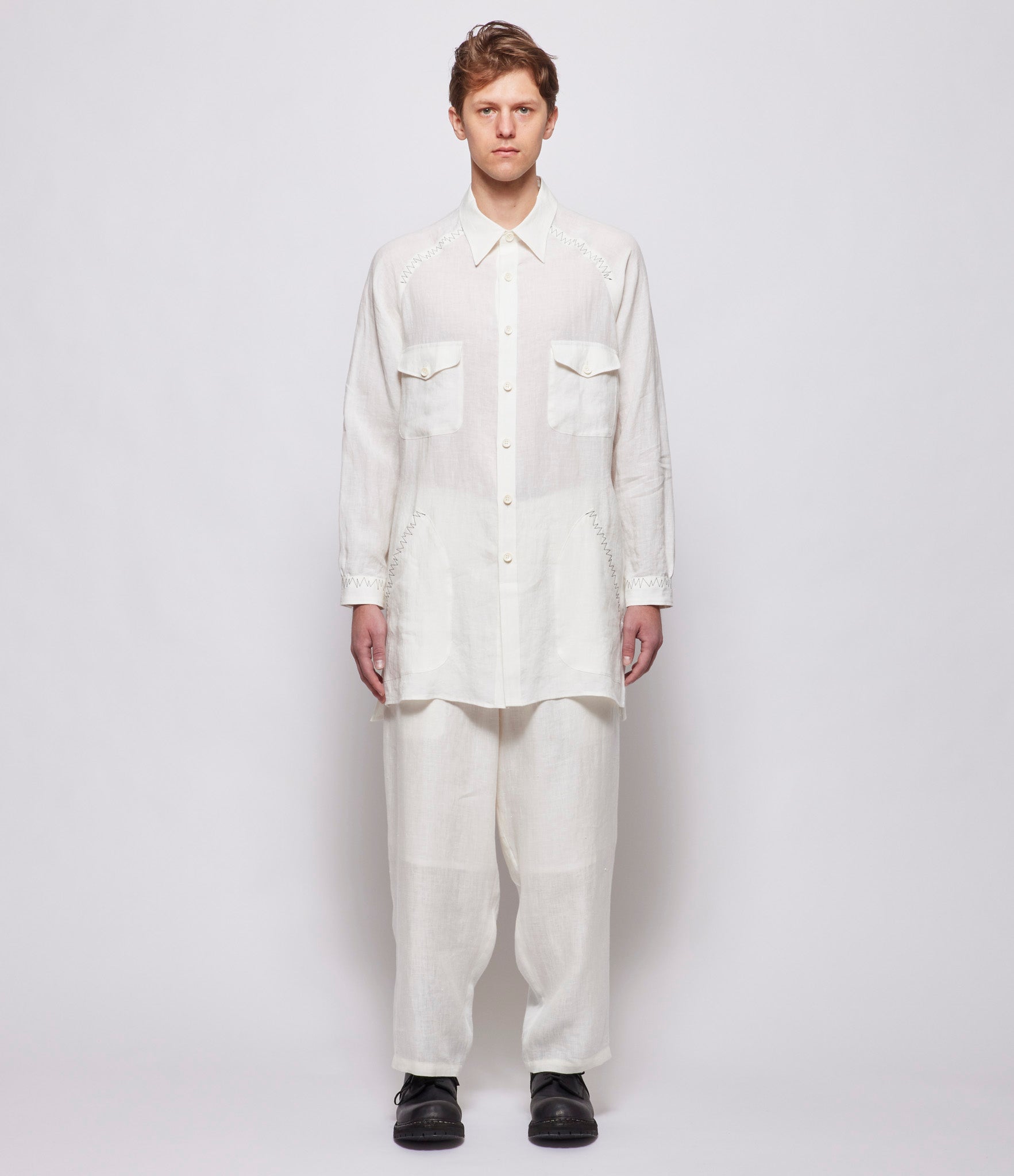 Yohji Yamamoto Pour Homme Off White M-Front Ziozag STB