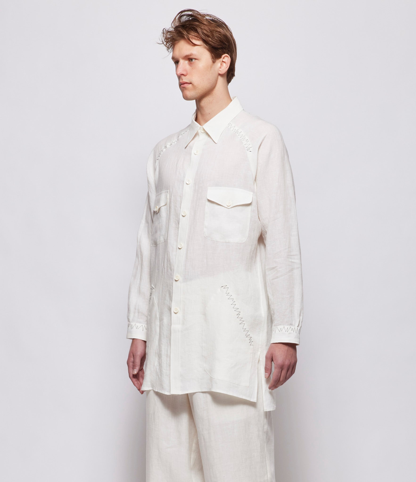 Yohji Yamamoto Pour Homme Off White M-Front Ziozag STB