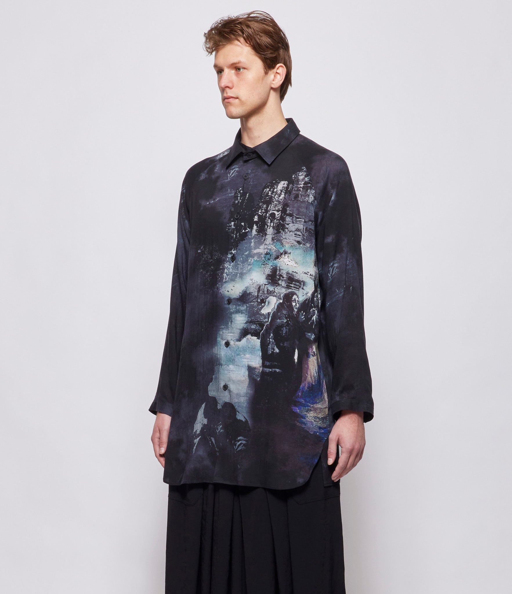 Yohji Yamamoto Pour Homme Black J-PT Side Gusset B Shirt