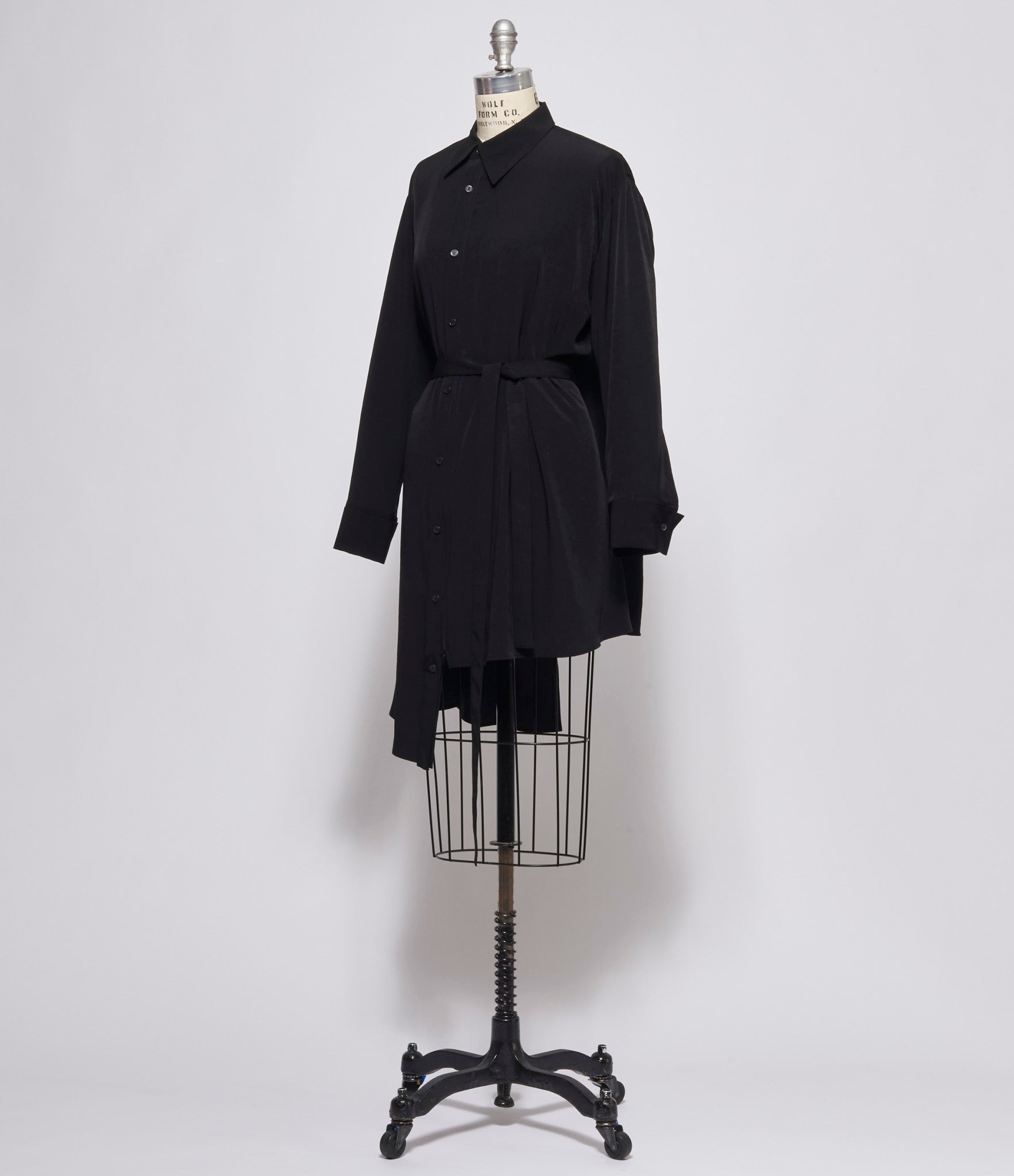 Yohji Yamamoto Regulation Womens Black R-Front Zip Shirt