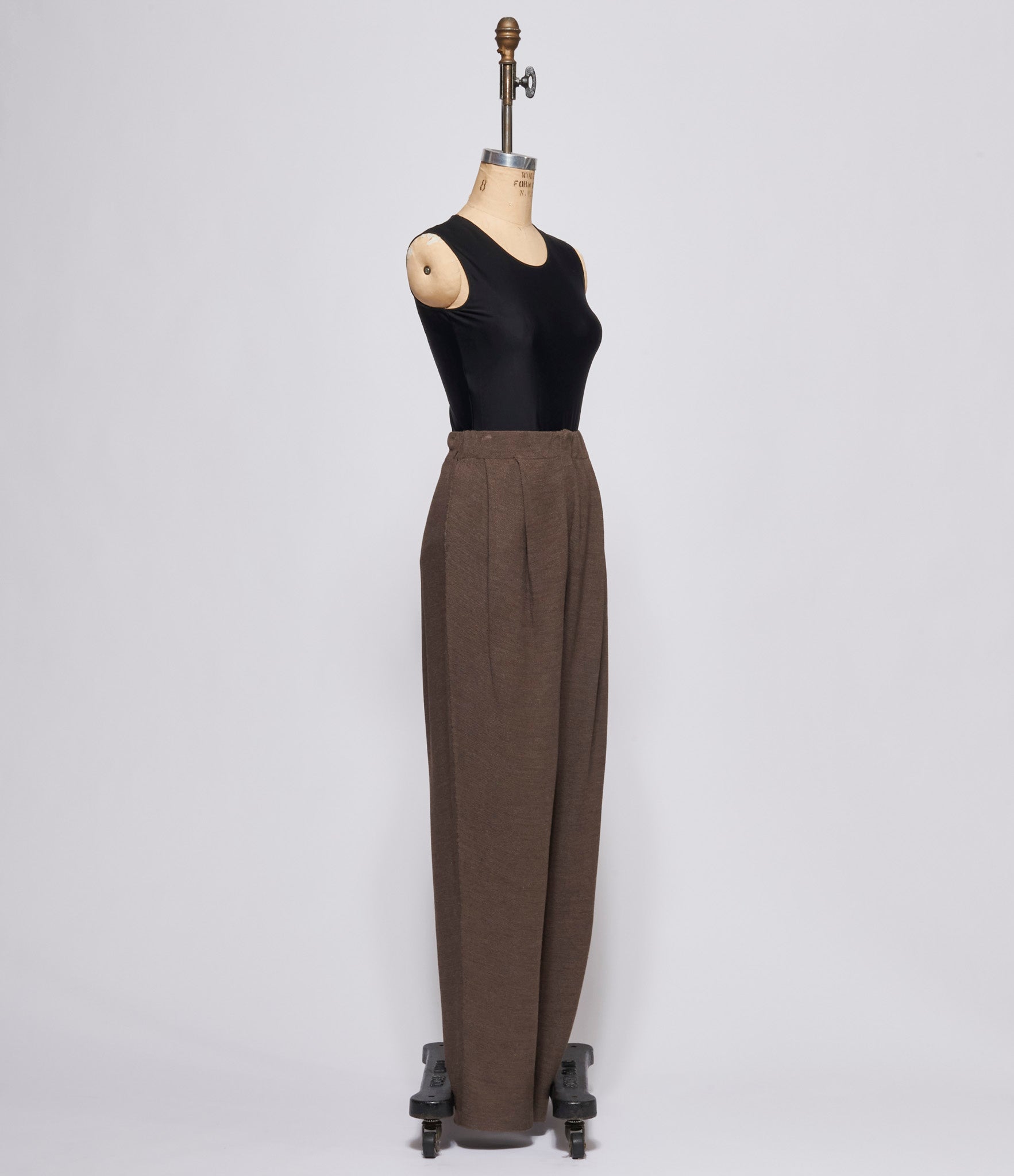 Boboutic Dark Taupe Pleated Trousers