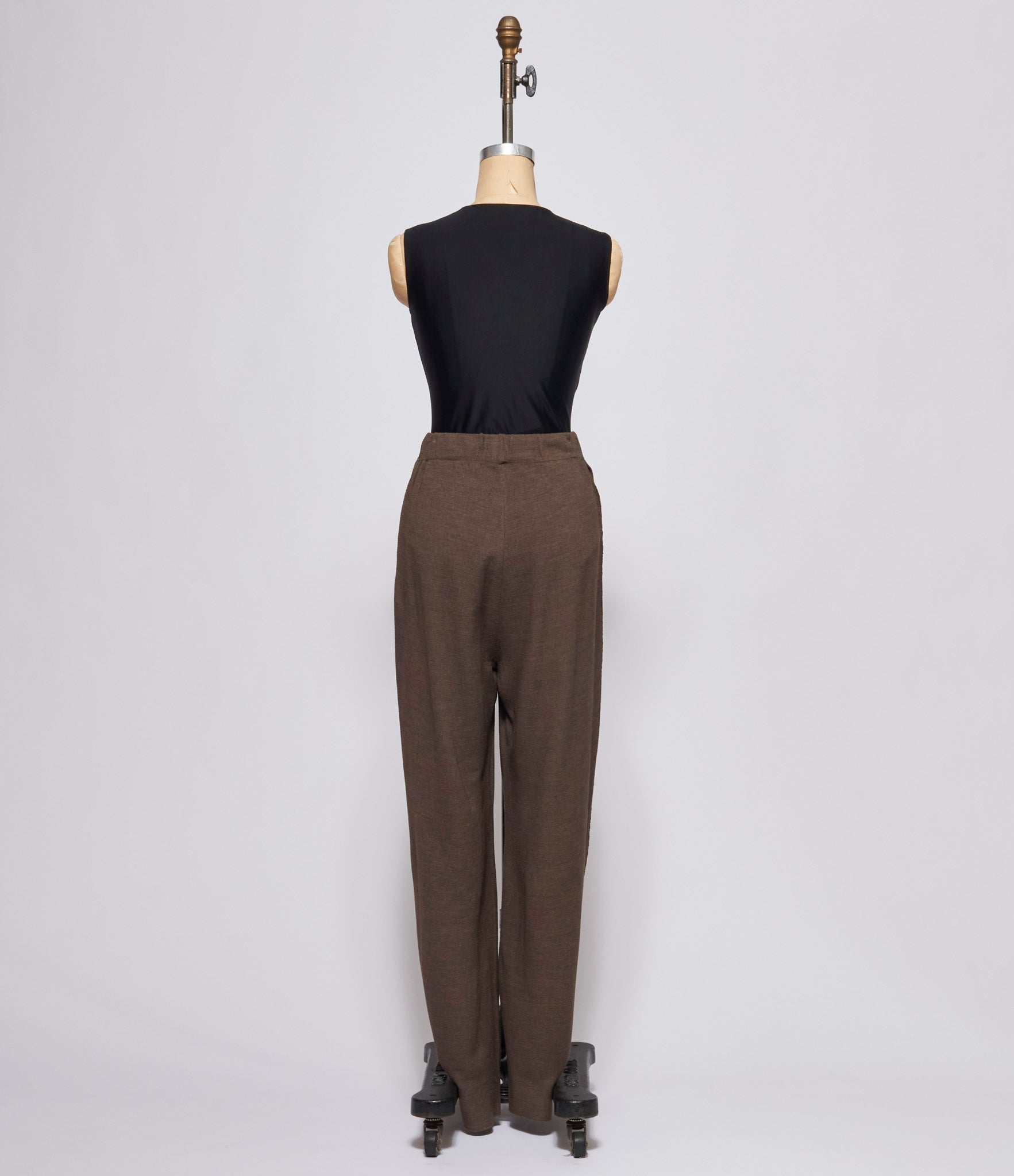 Boboutic Dark Taupe Pleated Trousers