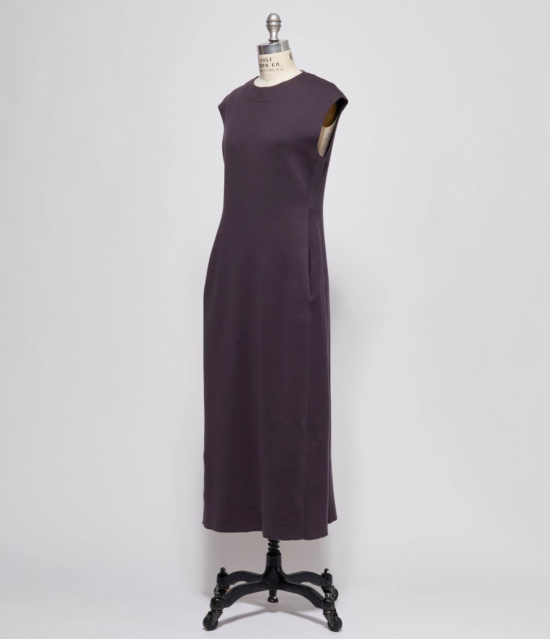 Boboutic Solid Brown Sleeveless Dress