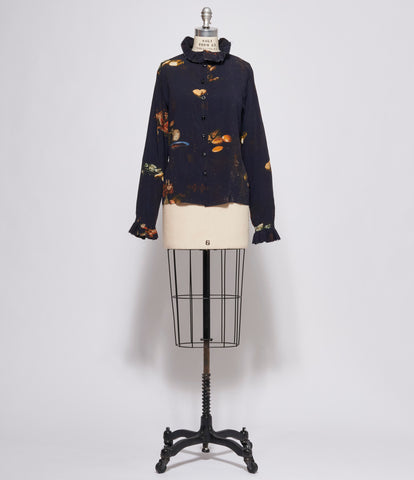 Archivio J.M. Ribot Womens Table Scape Print Blouse