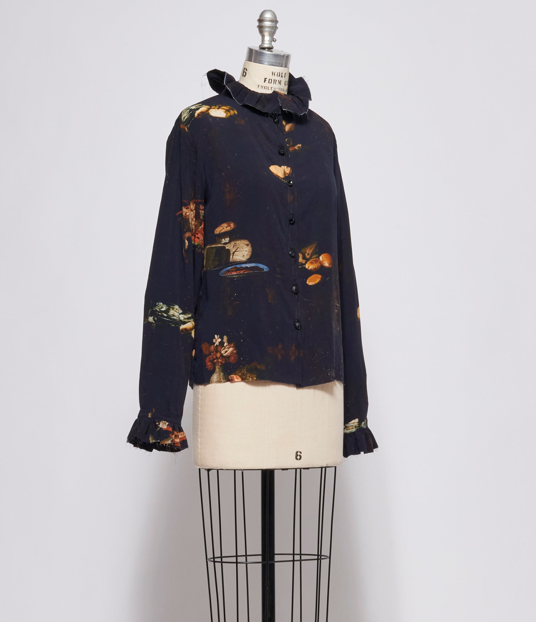 Archivio J.M. Ribot Womens Table Scape Print Blouse
