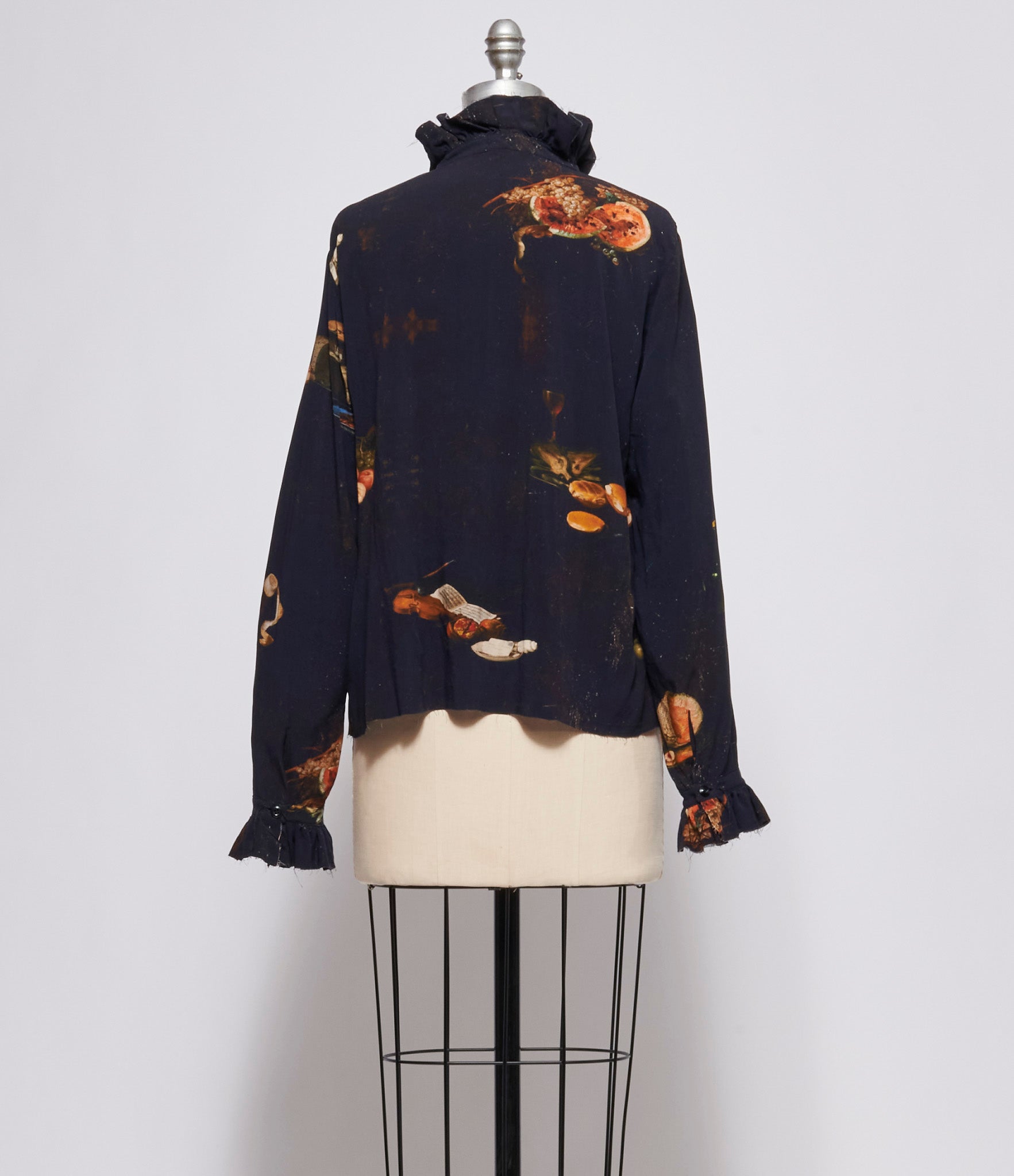 Archivio J.M. Ribot Womens Table Scape Print Blouse