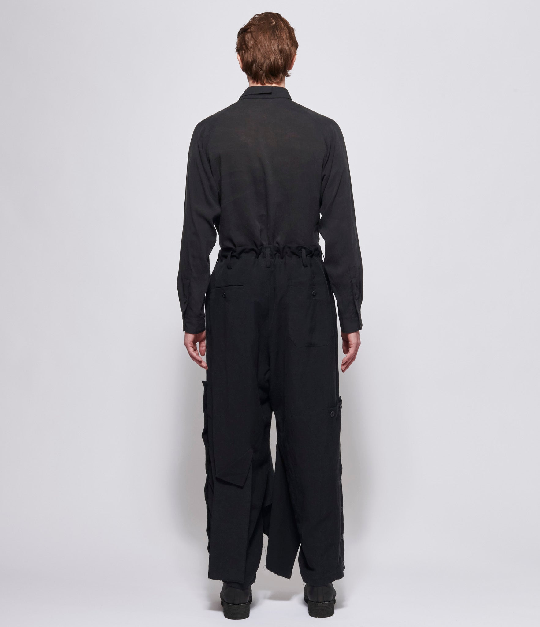 Yohji Yamamoto Pour Homme Black Z-Deco C Wide Pants