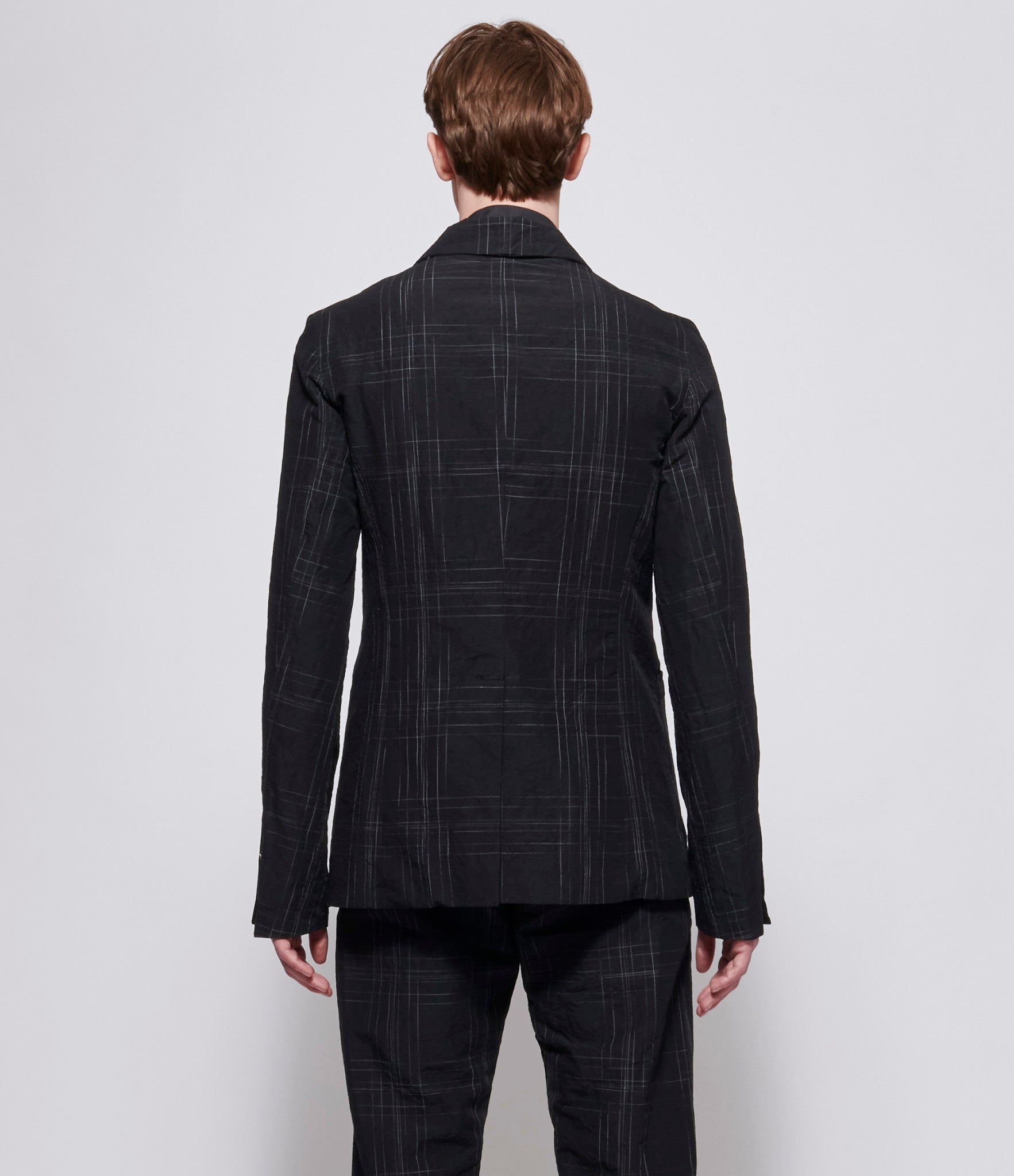 m.a+ Mens Black 3 Button Back Slit Jacket