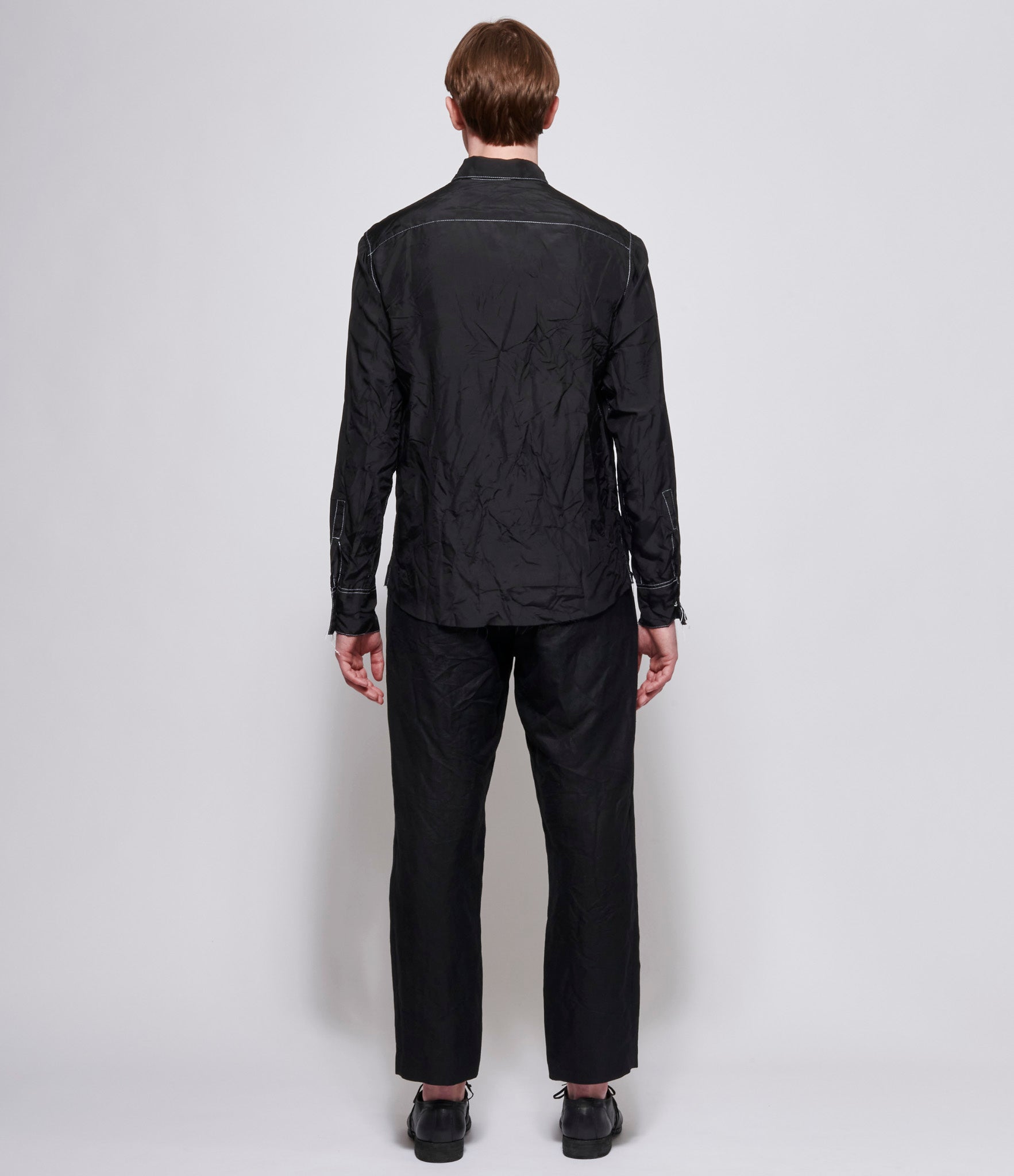 Archivio J.M. Ribot Mens White Thread Shirt