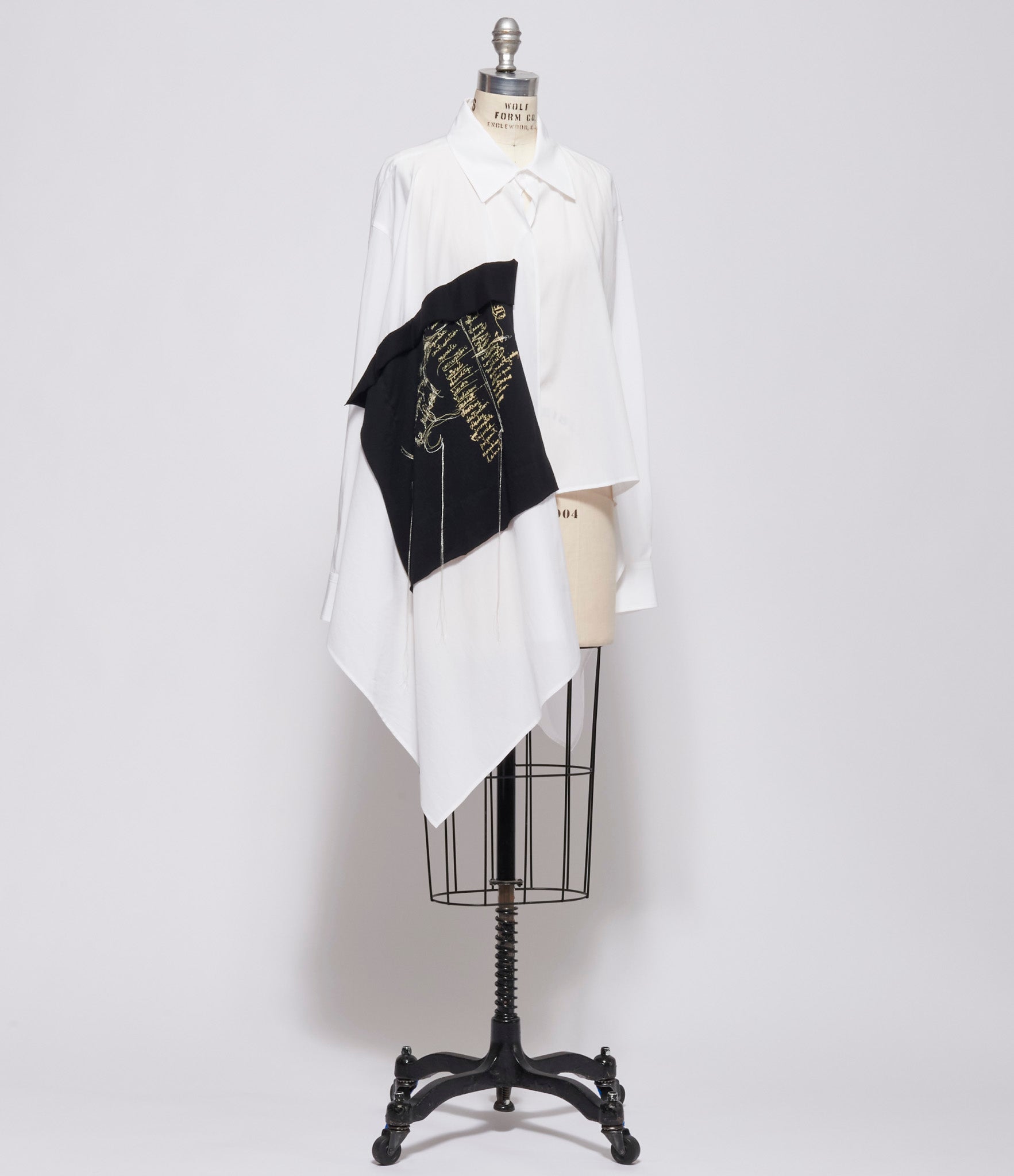 Yohji Yamamoto Womens R Long Asymmetric Blouse