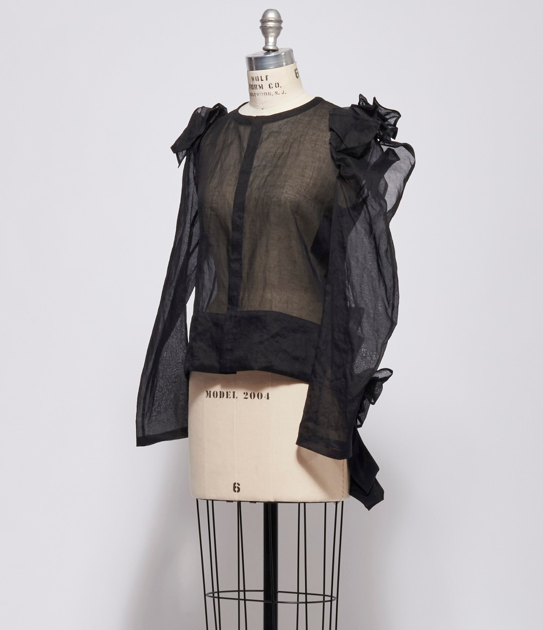 Yohji Yamamoto Womens Sheer Folded C Jacket