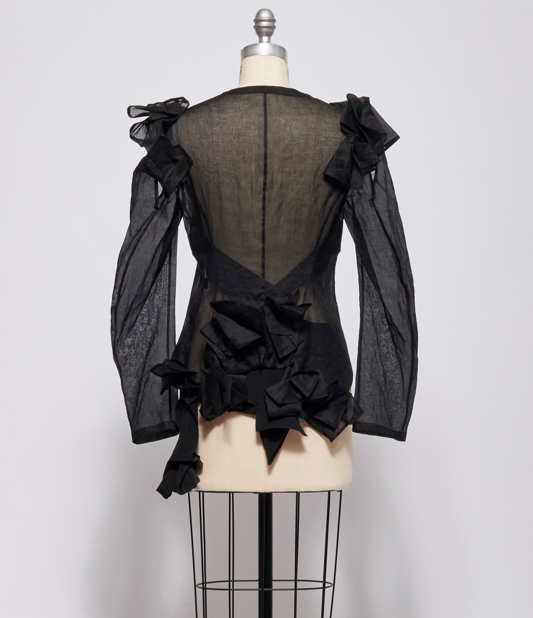 Yohji Yamamoto Womens Sheer Folded C Jacket