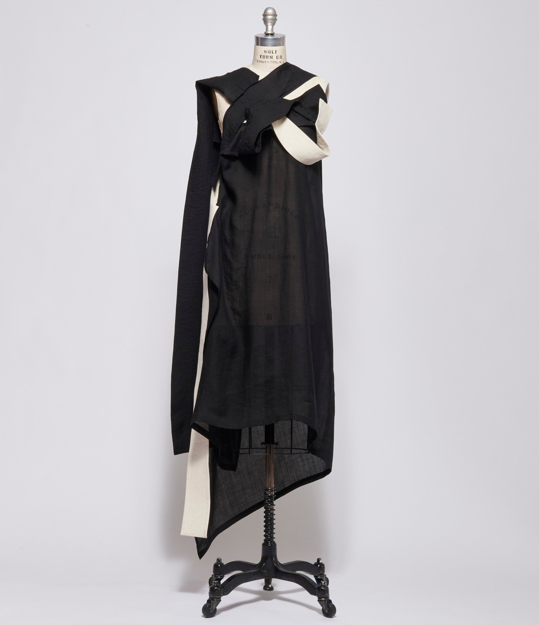 Yohji Yamamoto Womens Drape Detail Slim Dress