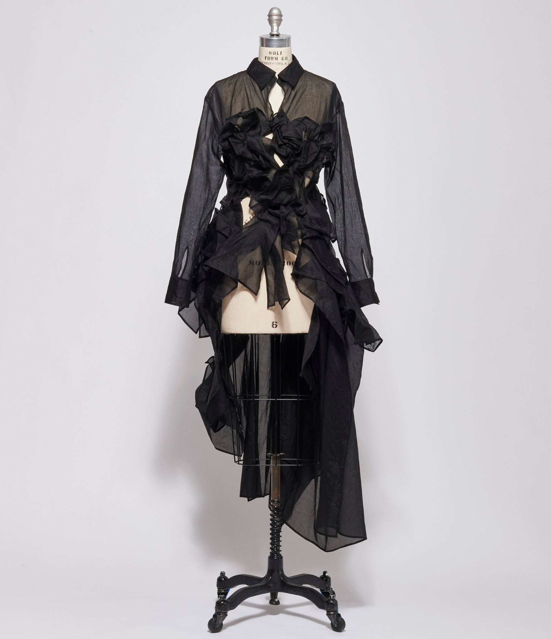 Yohji Yamamoto Womens Folded Asymmetric Dress