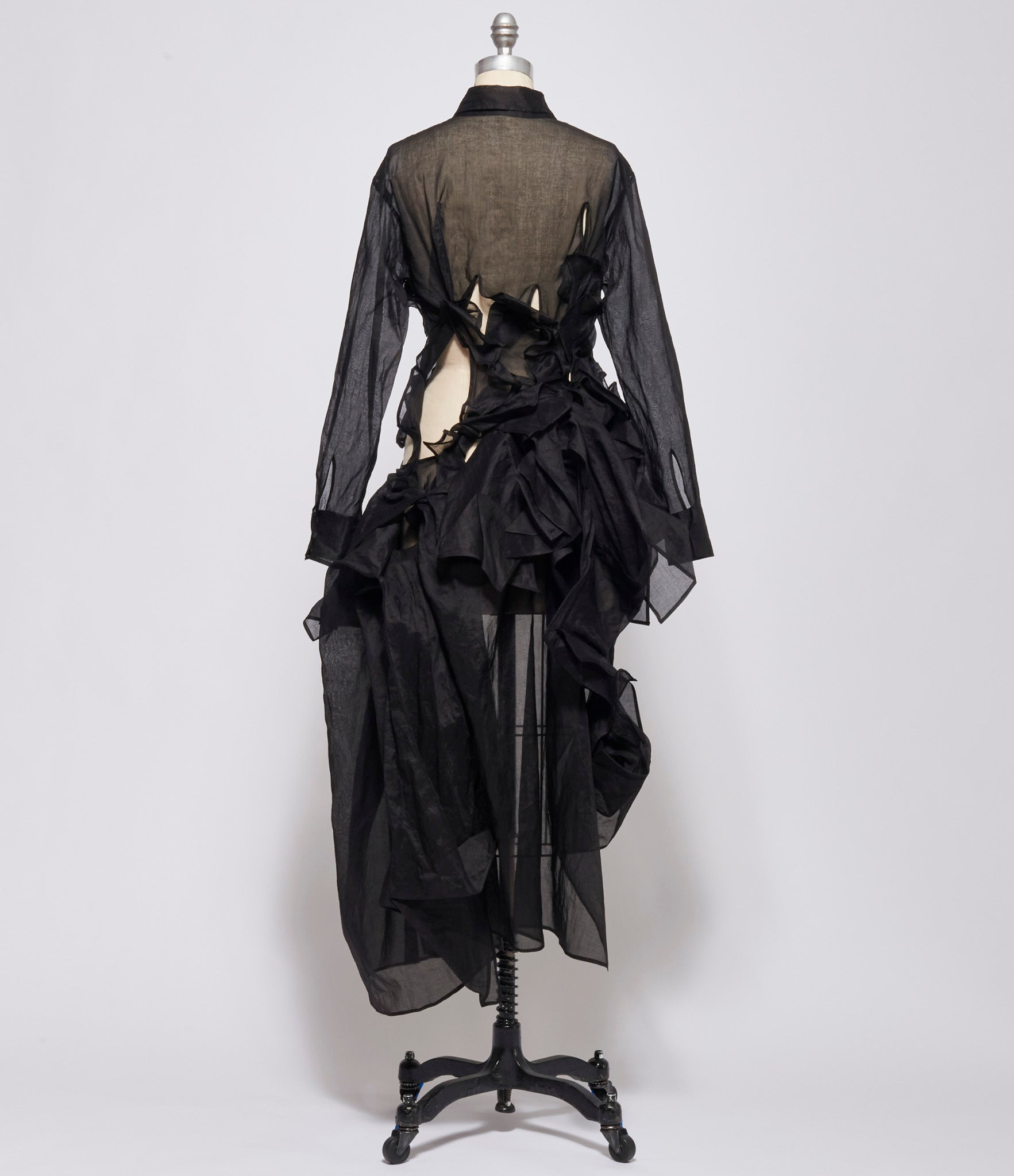 Yohji Yamamoto Womens Folded Asymmetric Dress