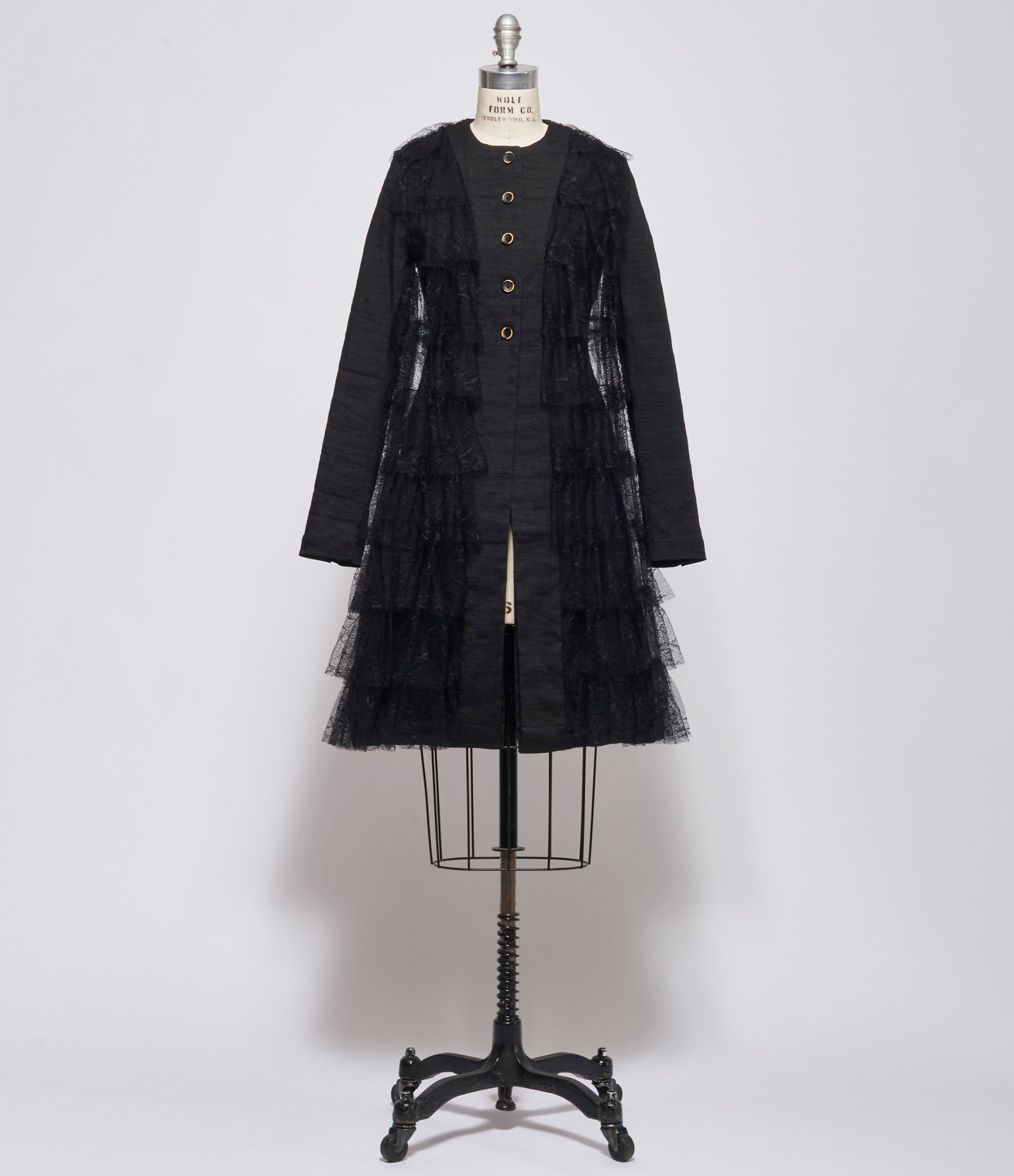Uma Wang Womens Black Coda Coat