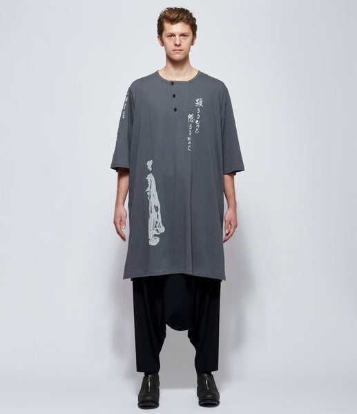 Yohji Yamamoto POUR HOMME T-Shirt 　Khaki Yohji Yamamoto Pour Homme Long Shirt Khaki XL (2) | eBay