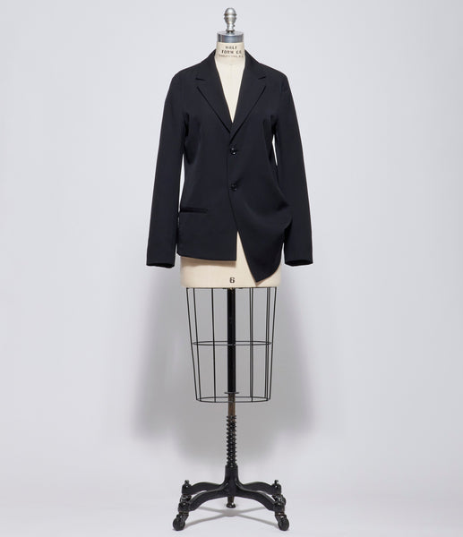 Y's Womens Black O-Left Side Dropped Jacket – IfSohoNewYork