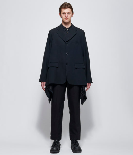 Comme Des Garcons Homme Plus Asymmetric Draped Hem Jacket