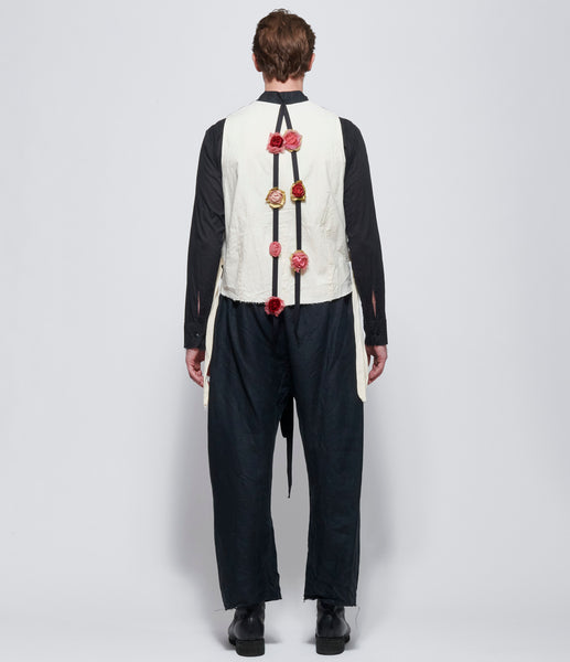 トップス ELENA DAWSON M.10X WAISTCOAT ELENA DAWSON M.10X WAISTCOAT HIGH NECK ROSEBUD ¥ask size XS