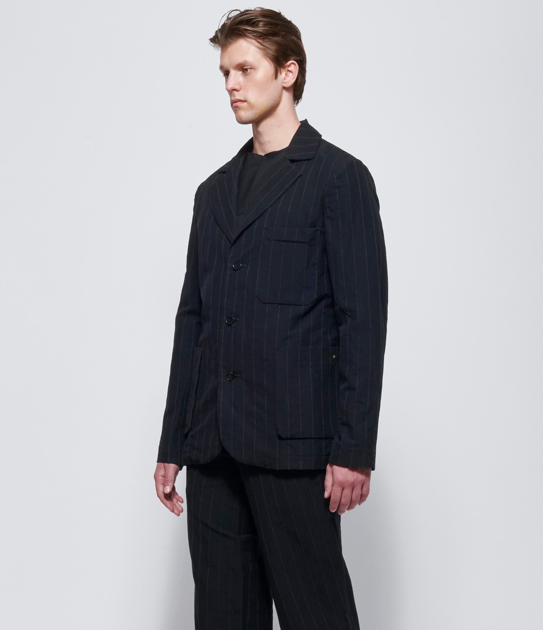 m.a+ Mens 4 Pocket 3 Button Jacket