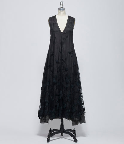 Marc Le Bihan Womens Dusty Grey Robe Chasuble Tulle