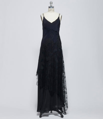Marc Le Bihan Womens Black Slip Dress