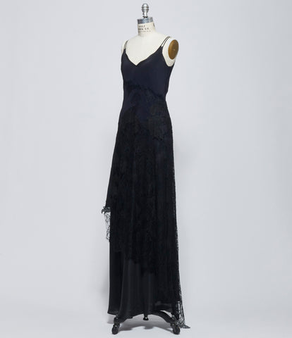 Marc Le Bihan Womens Black Slip Dress