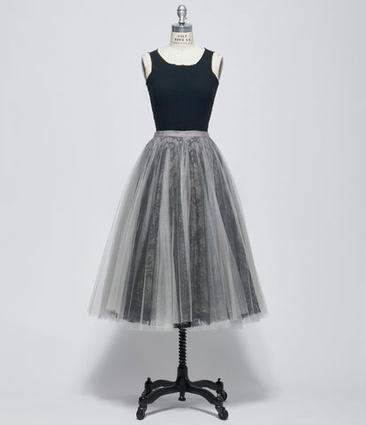 Marc Le Bihan Womens Metal Jupe Tulle Dentelle