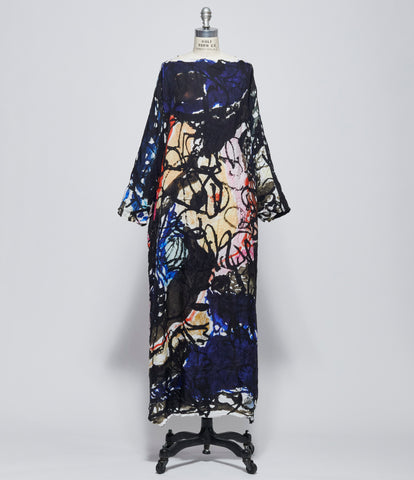 Daniela Gregis Womens Abito Dress Lunedi Cimosa Collo Lavato Disegno Ginepro