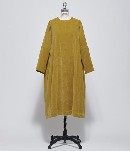Casey Casey Womens PYJ Rouche L Velvet Ocra Dress