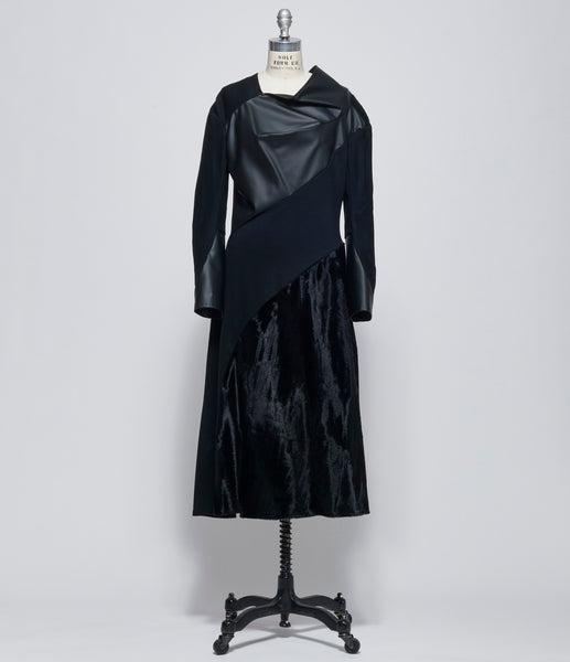 Junya Watanabe Womens Mixed Fabric Paneled Dress – IfSohoNewYork