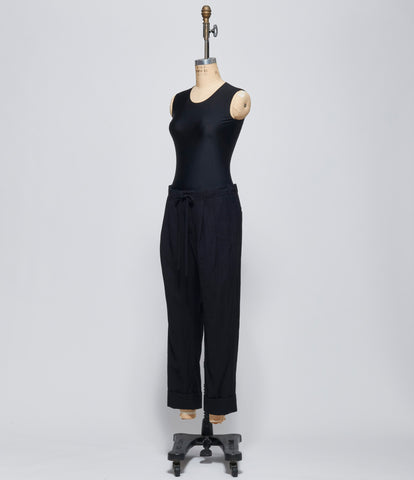 Forme D'Expression Womens Black Cuffed Pants