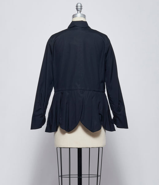 Noir Kei Ninomiya Comme Des Garcons Womens Flower Petal Hem Shirt