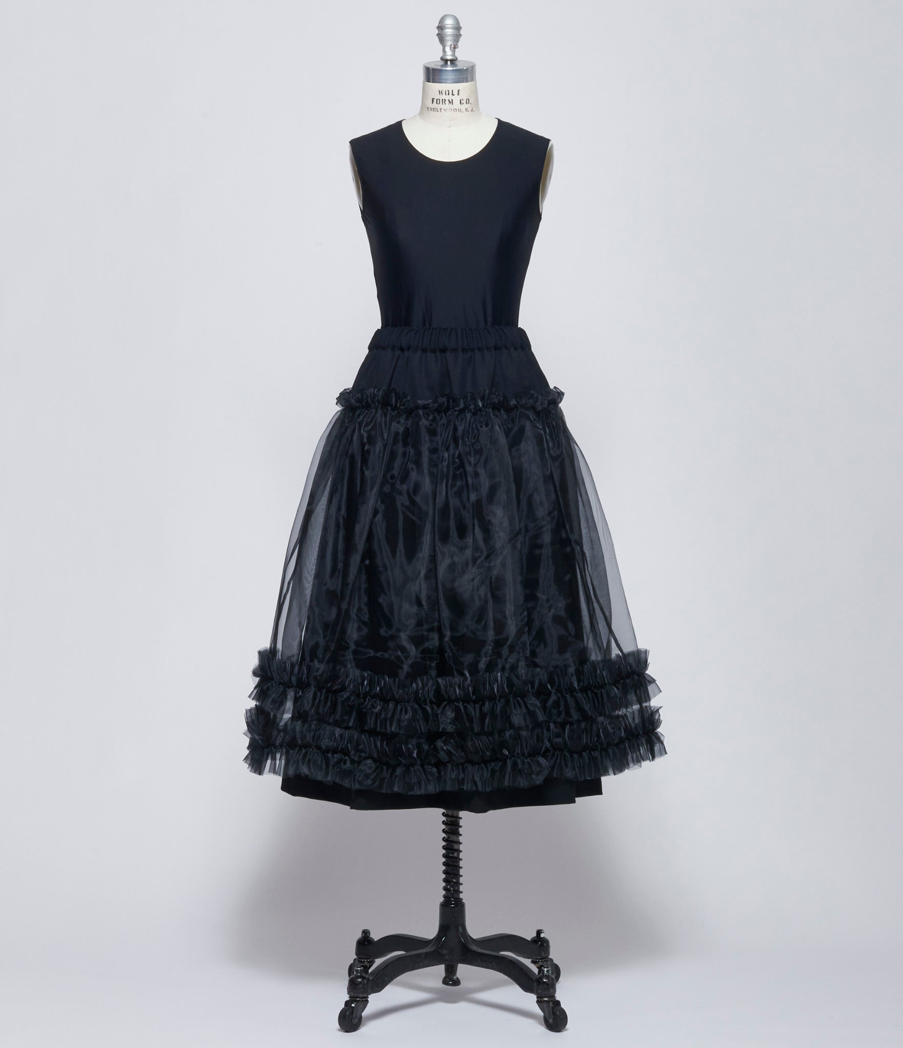 Noir Kei Ninomiya Comme Des Garcons Womens Overlay Skirt