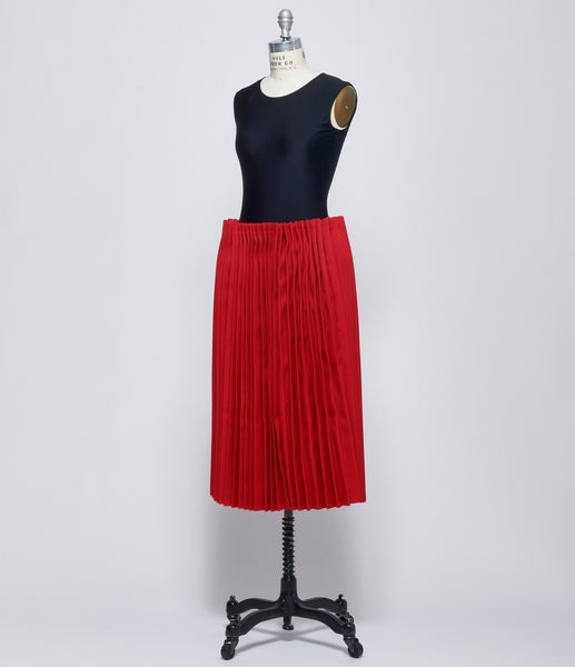 Comme Des Garcons Womens Red Accordion Pleat Skirt – IfSohoNewYork
