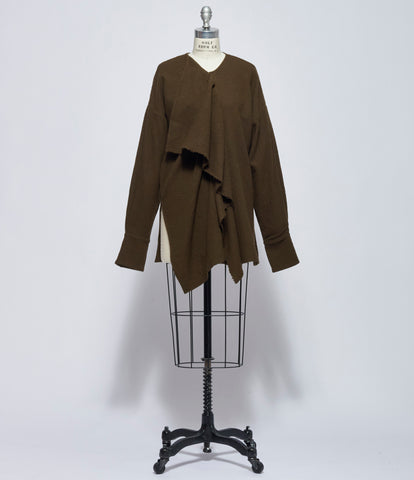 Uma Wang Womens Brown Tumble Top