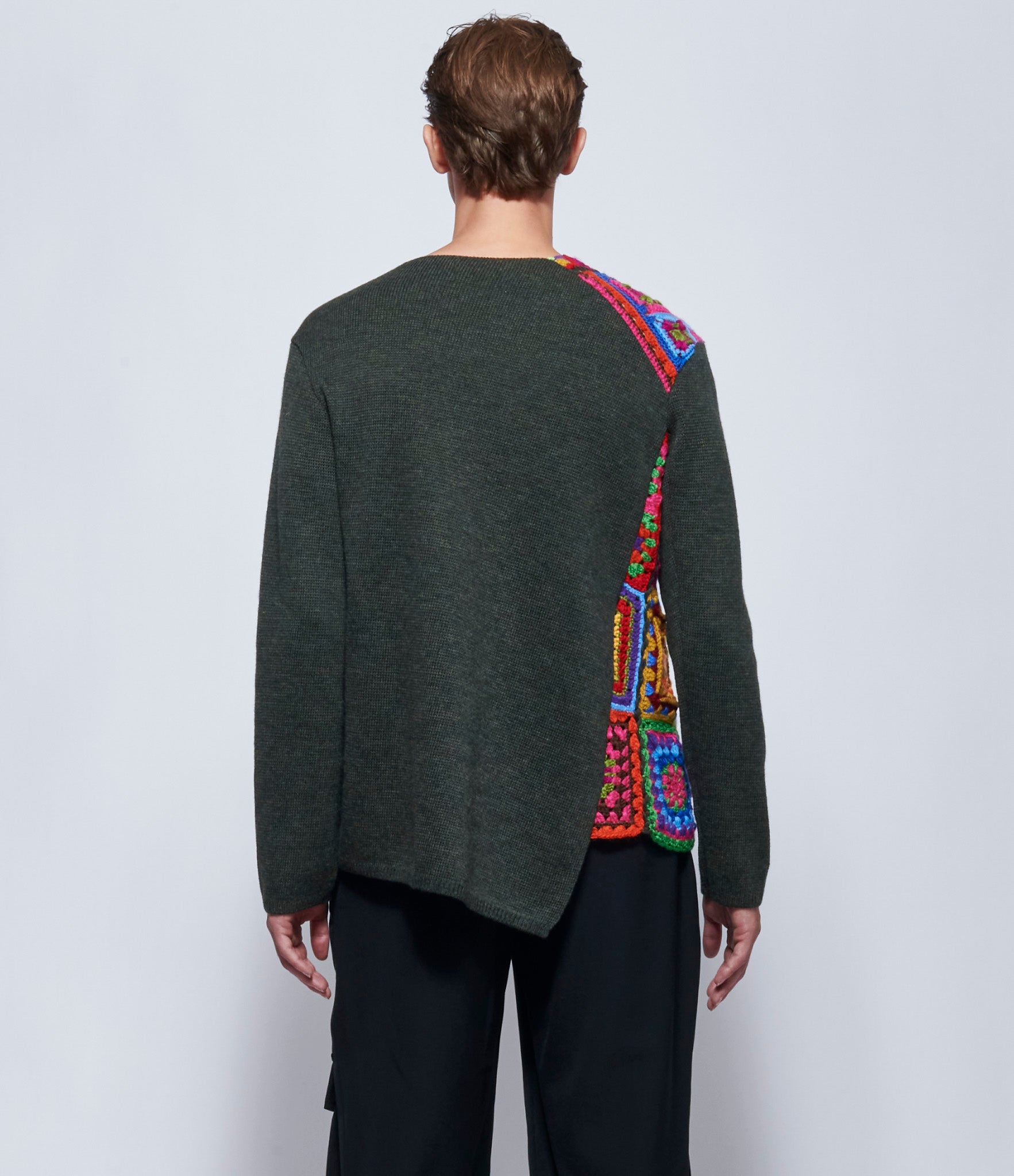 Comme Des Garcons Homme Plus Multicolor Crochet Sweater