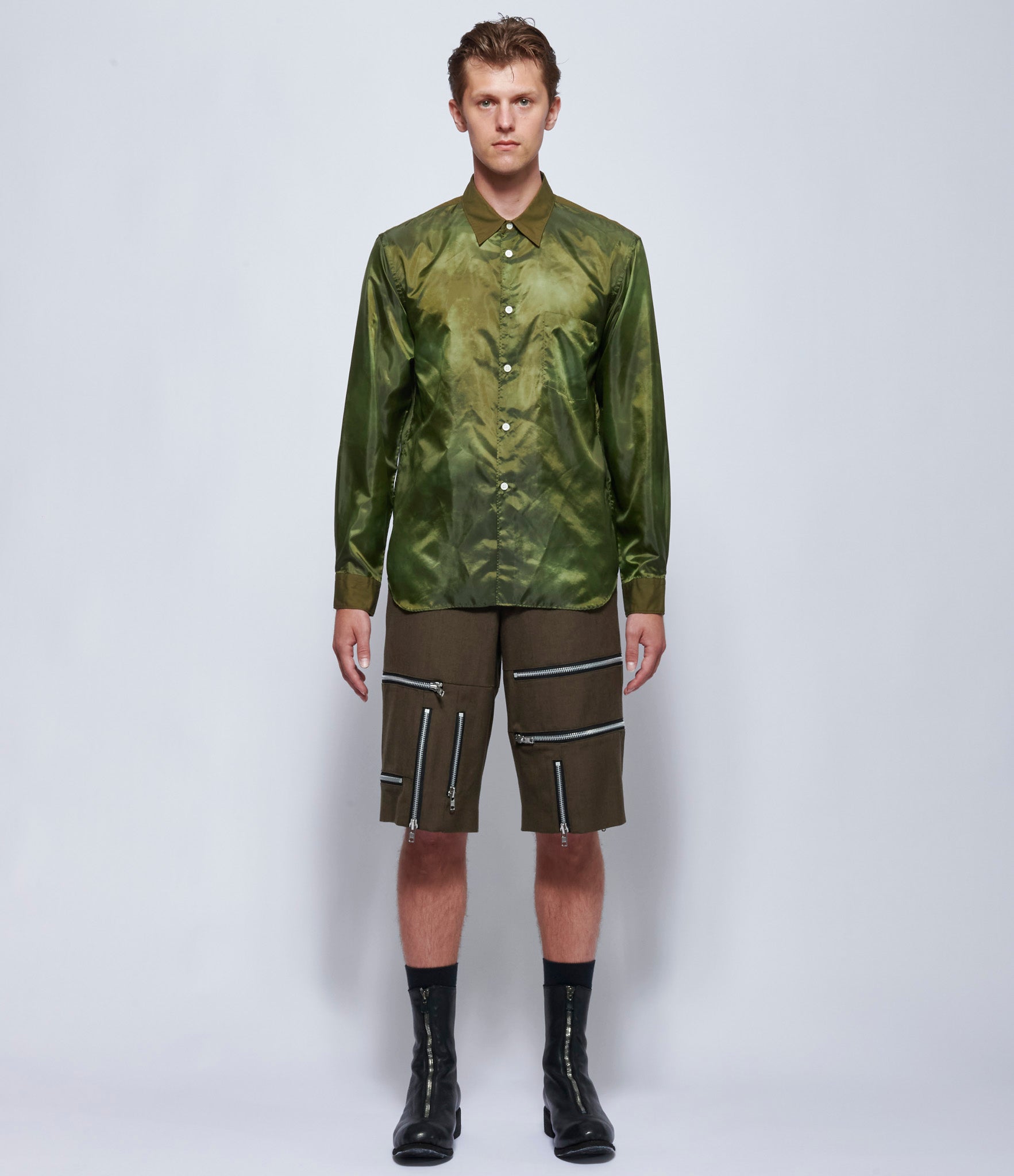 Comme Des Garcons Homme Plus Green Shirt