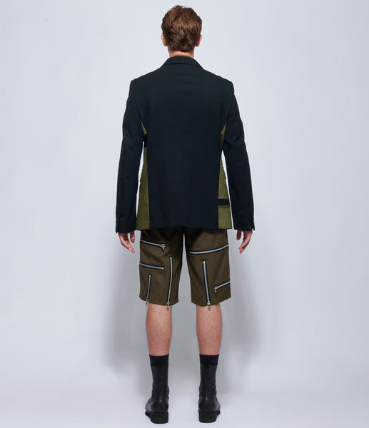 Comme Des Garcons Homme Plus Olive Patchwork Jacket – IfSohoNewYork