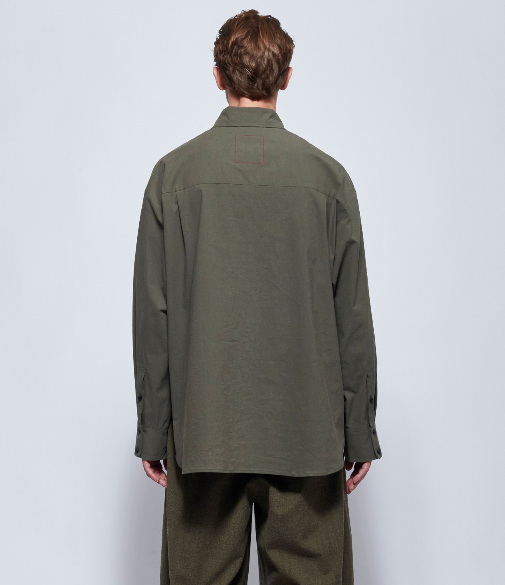 Uma Wang Mens Dark Grey Tab Top