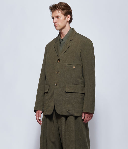 Uma Wang Mens Grey Brown Jupiter Jacket – IfSohoNewYork