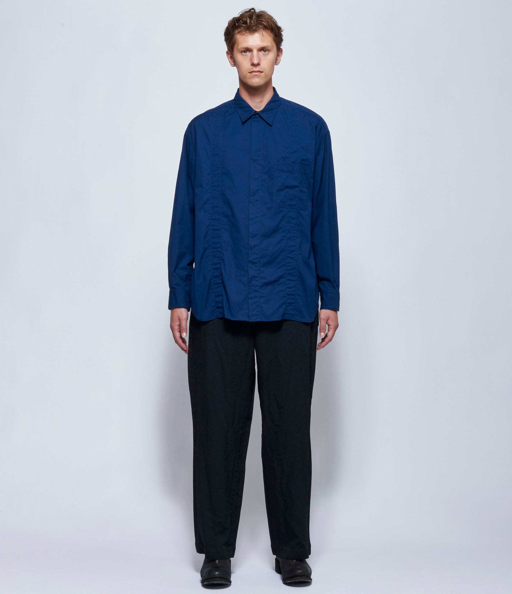 Comme Des Garcons Homme Dark Blue Shirt