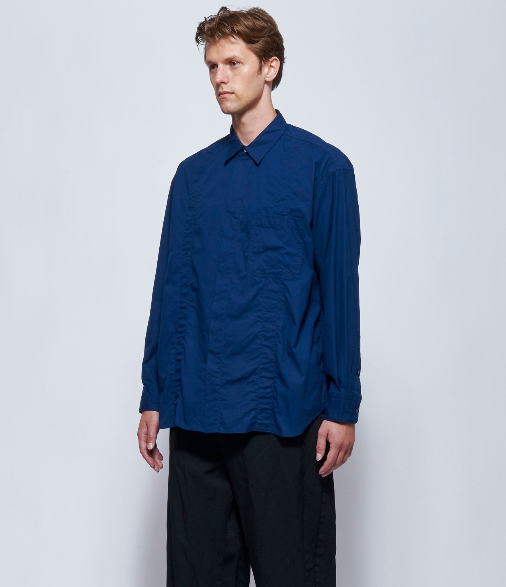 Comme Des Garcons Homme Dark Blue Shirt