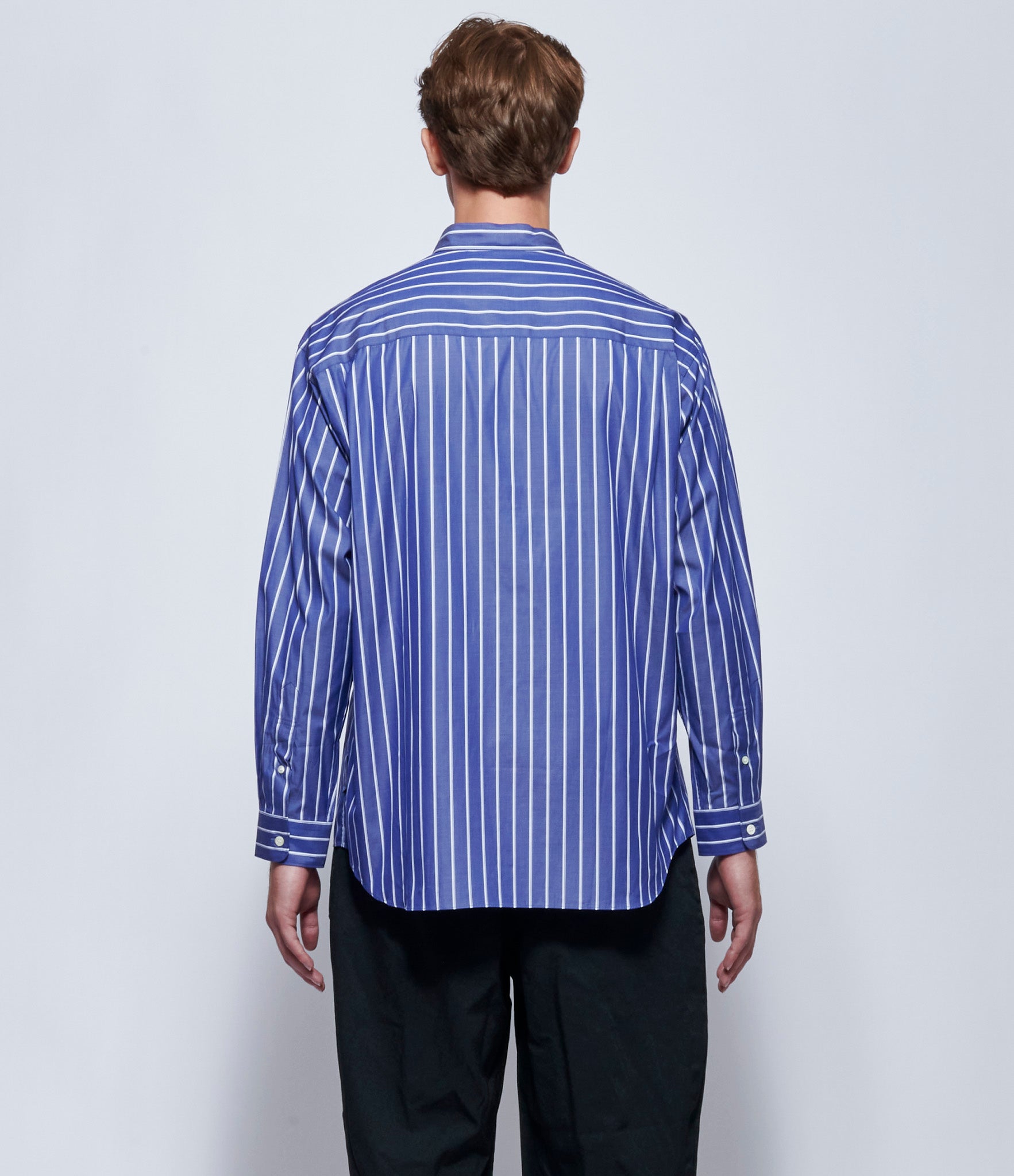 Comme Des Garcons Homme Blue Striped Shirt