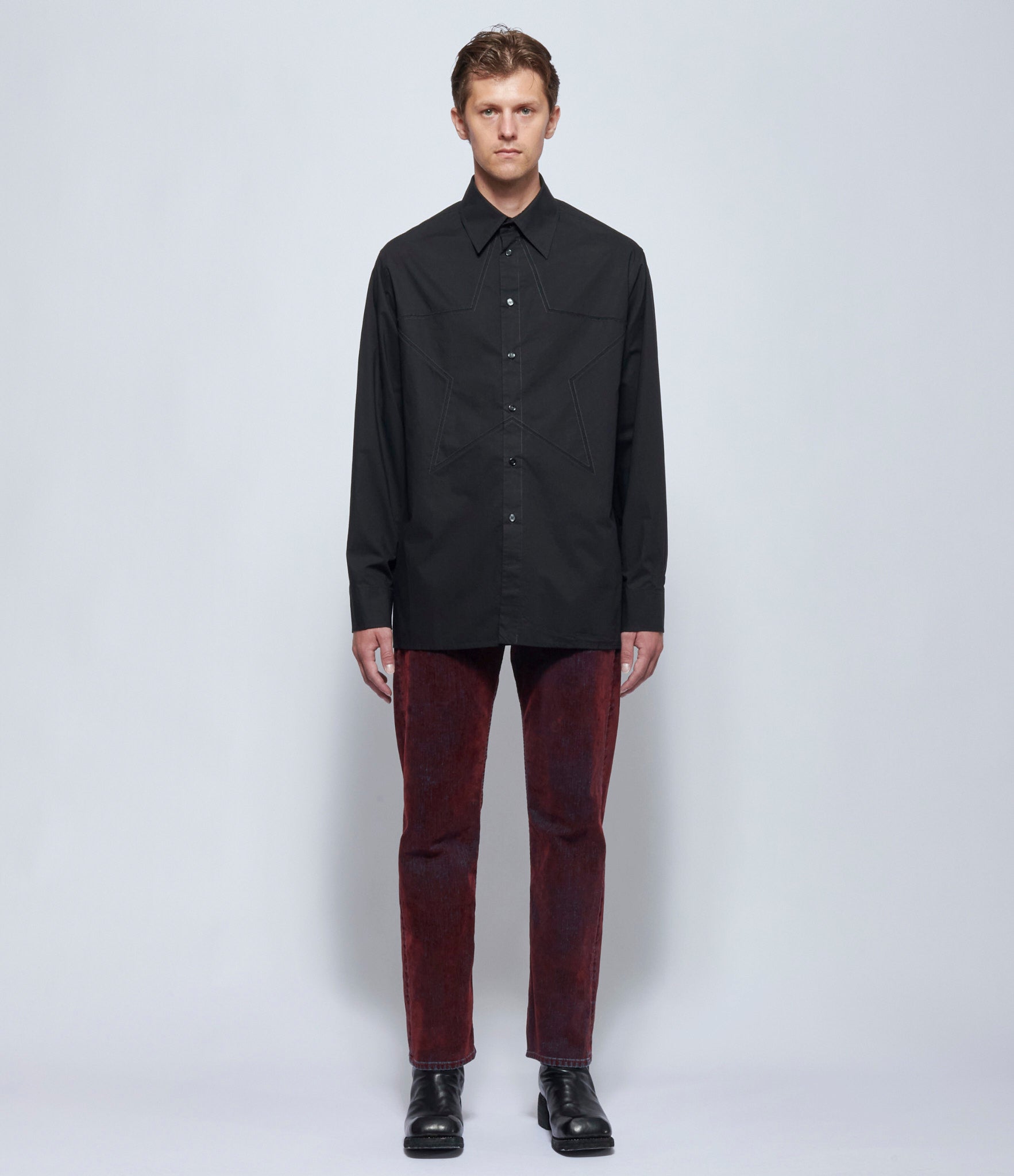 MM6 Maison Margiela Mens Star Long-sleeved Shirt