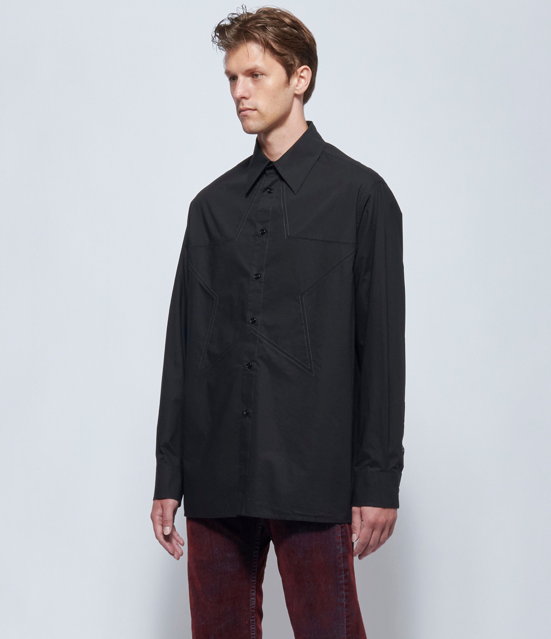 MM6 Maison Margiela Mens Star Long-sleeved Shirt