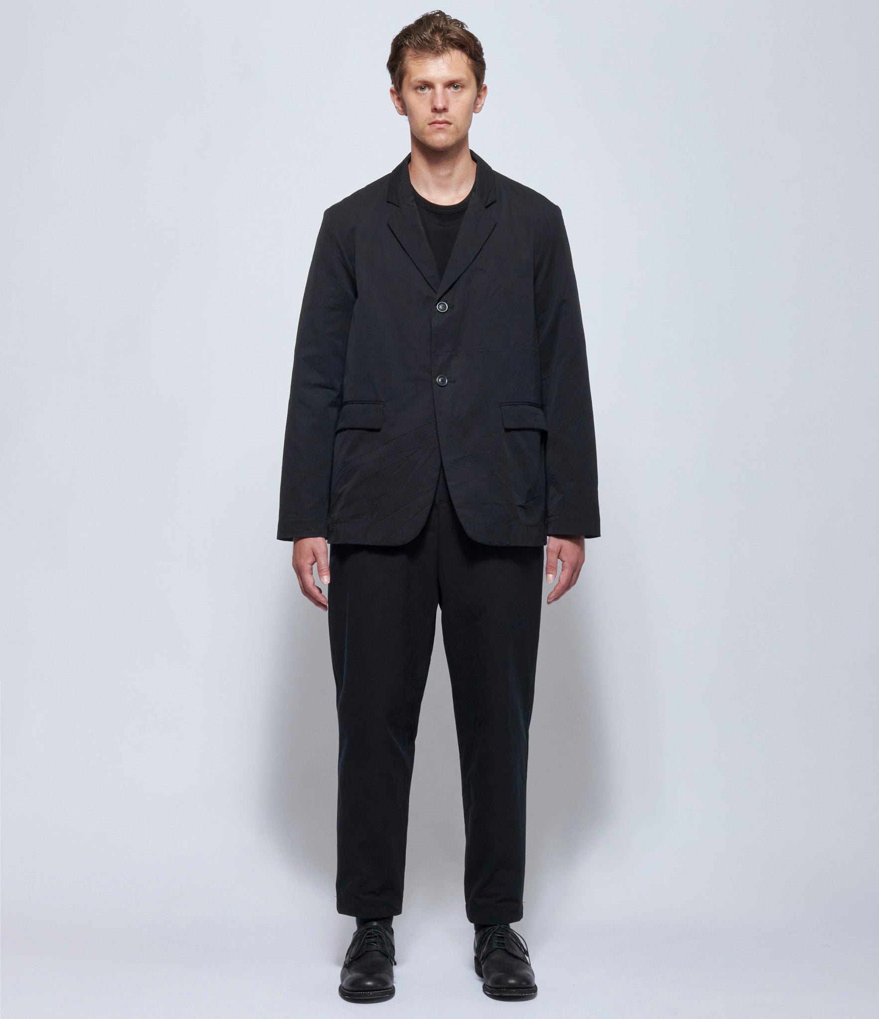 Casey Casey Mens Y Jacket Double Cotton Pitch Black Jacket